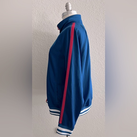 Champion Royal Blue Track Jacket with pink white color block stripes size XL - Picture 3 of 4